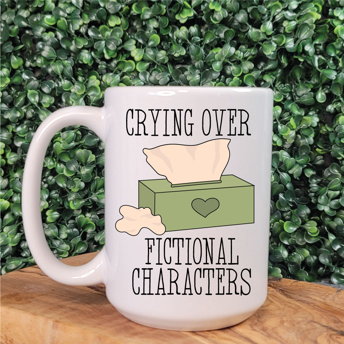 Crying Over Fictional Characters Mug