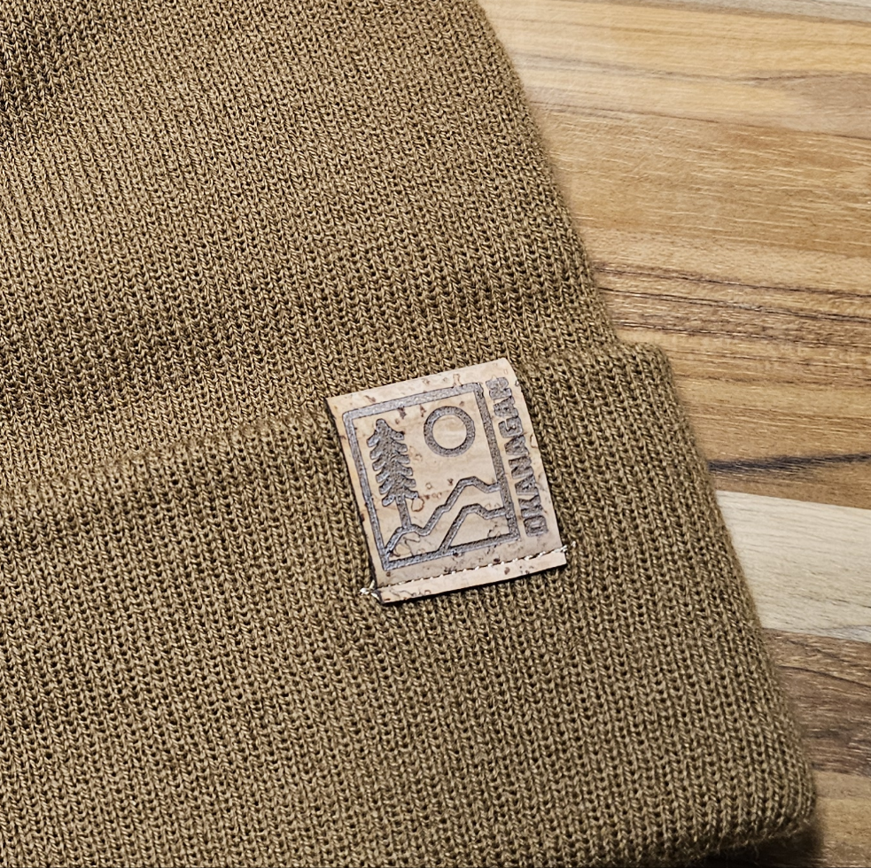 Okanagan Wild Fold Over Cork Patch Toque - Camel