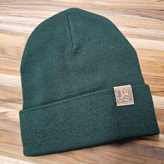 Okanagan Wild Fold Over Cork Patch Toque - Green