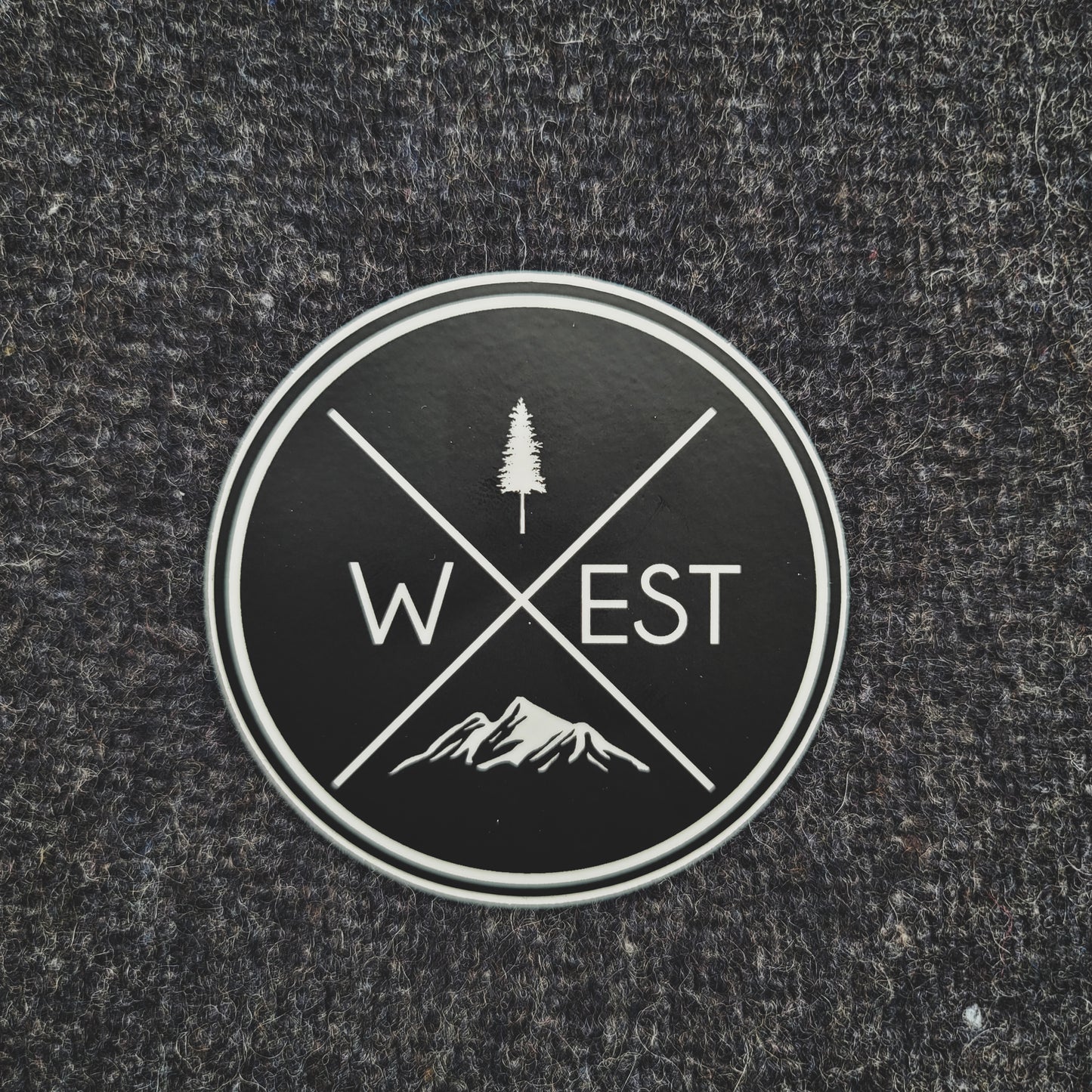 decal - decals - Stickers West X Sticker Round Republic West