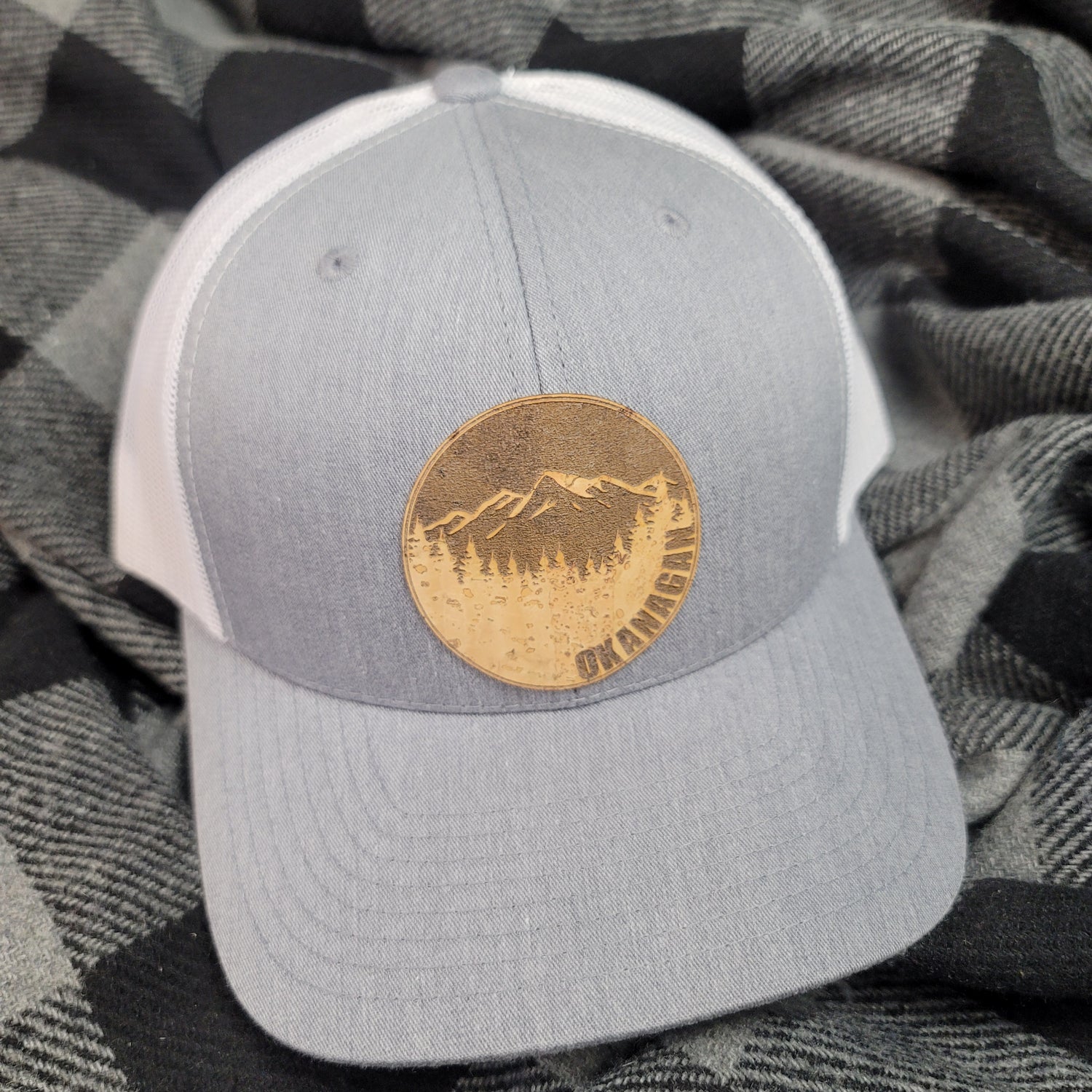 Okanagan Moon Cork Patch Trucker Hat - Grey and White - Republic West